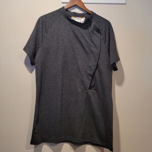 Dadware Baby Skin-to-Skin Velco Gray Shirt Size Large